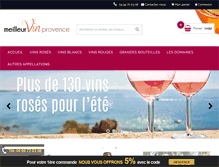 Tablet Screenshot of meilleur-vin-provence.com